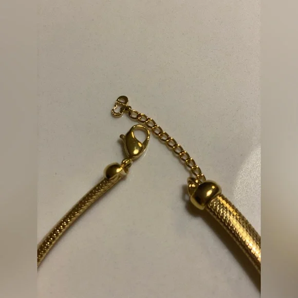 Christian Dior Vintage gold plated statement adjustable necklace - Picture 4 of 6